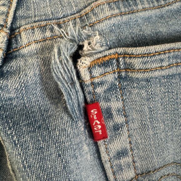 Vintage Levi's 512 Classic Slim Stretch Tapered Leg Light Wash Stretch 6 - Picture 8 of 11